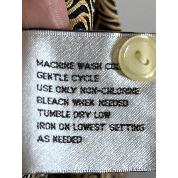 Liz Baker Metallic Floral 3X Black Retro Classic Chic Glam Preppy Geometric 80s - Picture 10 of 11